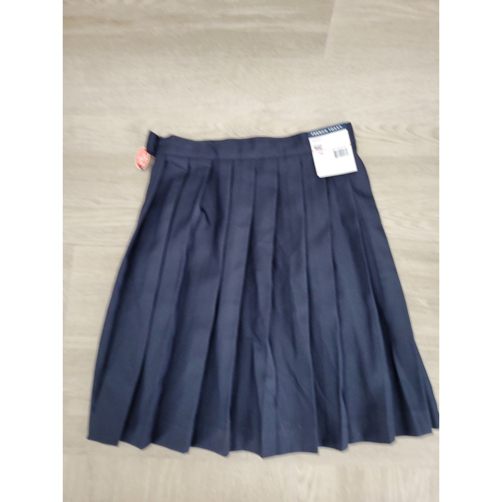 French Toast Girls Size 10 Navy Blue Pleated School Uniform Skirt Adjustable